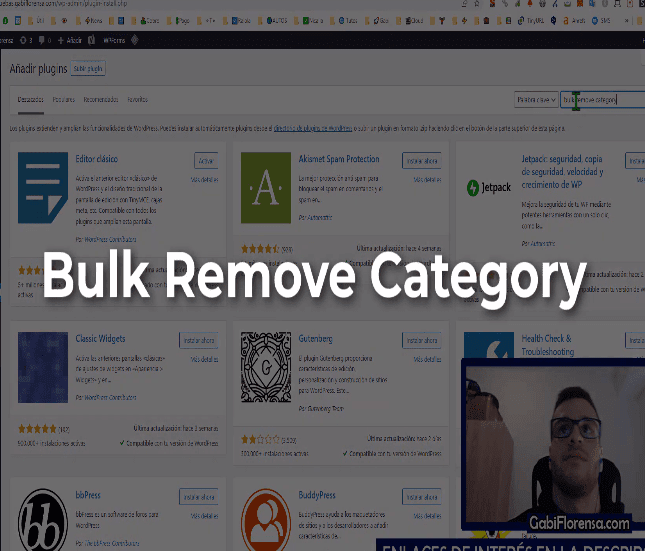 Bulk Remove Category