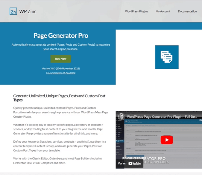 Page Generator Pro PLUGIN para WEB AUTOMÁTICA