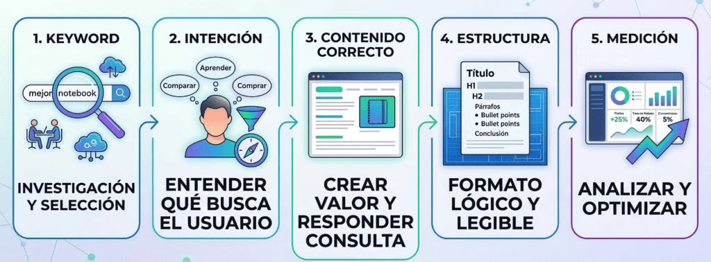 ciclo del posicionamiento seo